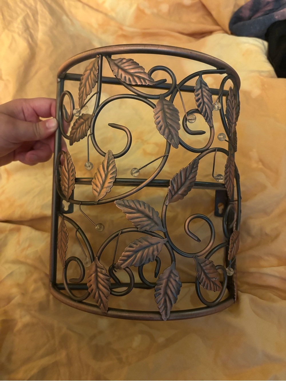 Copper Leaf Wall Sconce - Home Accents